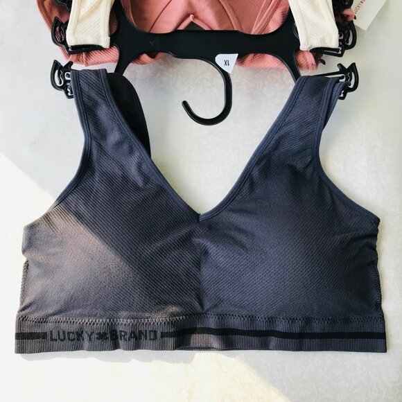 LUCKY BRAND Women's Full Figure Ribbed Comfort Bra 3-Pack NEW Size : 1XL - Picture 4 of 8